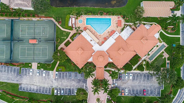7886 Laina Ln Unit 2, Boynton Beach, FL 33437 - drone / aerial view of a pool