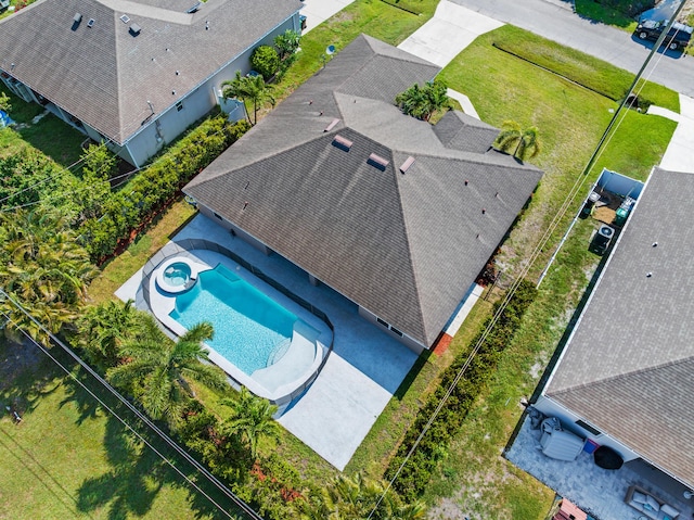 4672 SW Wade Dr, Port Saint Lucie, FL 34953 - view from above of property featuring a pool area