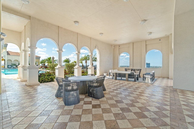 701 S Olive Ave Unit 923, West Palm Beach, FL 33401 - view of patio featuring outdoor dining area