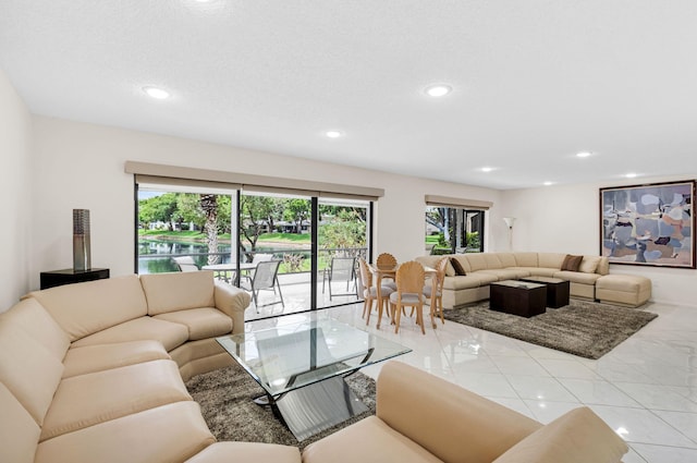12 Westgate Ln Unit C, Boynton Beach, FL 33436 - living area with plenty of natural light and recessed lighting