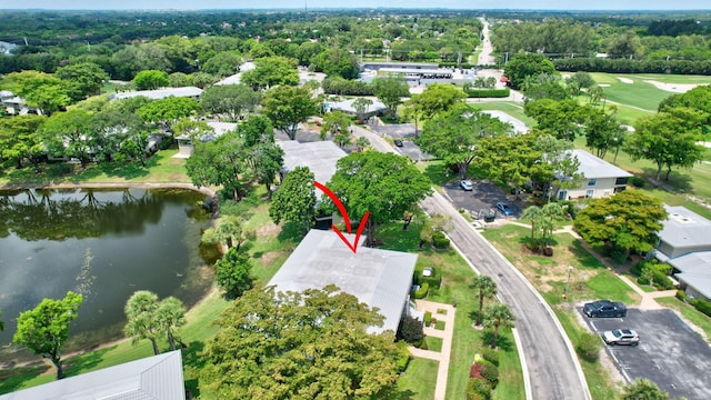 12 Westgate Ln Unit C, Boynton Beach, FL 33436 - aerial view of property and surrounding area featuring a nearby body of water