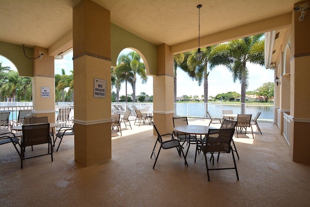 4667 SW 12th Ct, Deerfield Beach, FL 33442 - view of patio / terrace featuring a water view