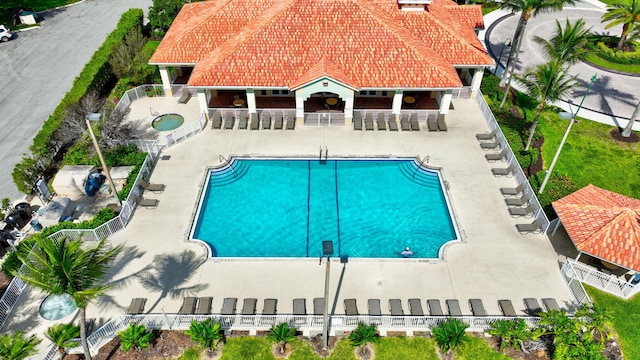 4667 SW 12th Ct, Deerfield Beach, FL 33442 - community pool featuring a patio
