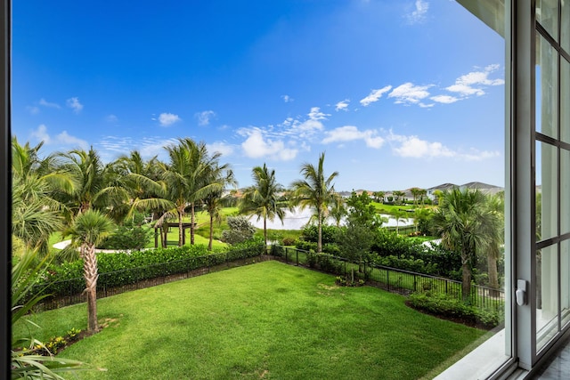 12277 Waterstone Cir, Palm Beach Gardens, FL 33412 - view of yard with a water view