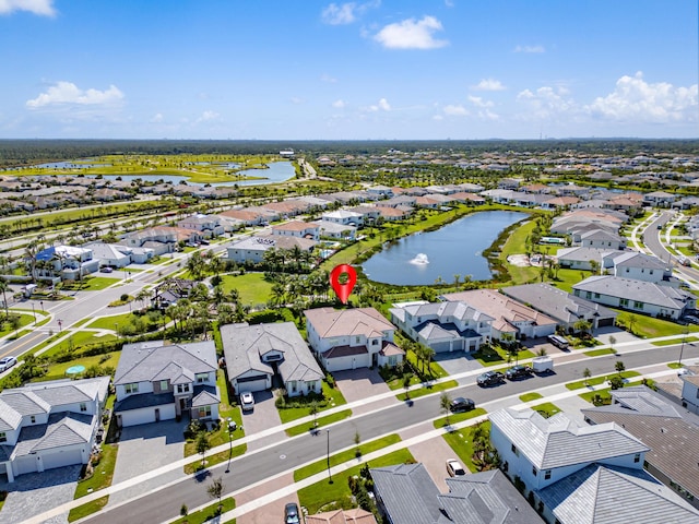 12277 Waterstone Cir, Palm Beach Gardens, FL 33412 - aerial perspective of suburban area featuring a large body of water