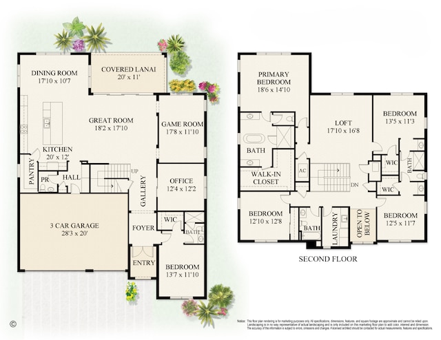 12277 Waterstone Cir, Palm Beach Gardens, FL 33412 - home floor plan