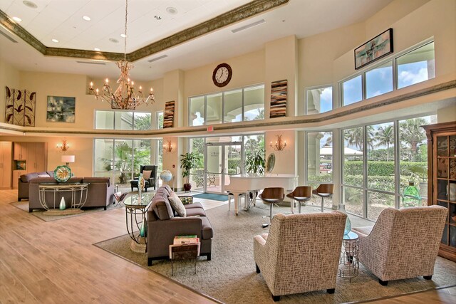 470 NW Gibraltar Ct, Port Saint Lucie, FL 34986 - common area with a high ceiling and recessed lighting