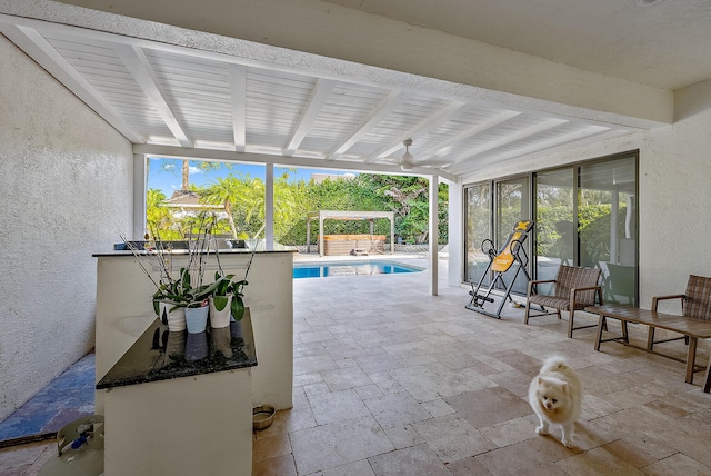125 Pembroke Dr, Palm Beach Gardens, FL 33418 - view of patio / terrace featuring an outdoor pool