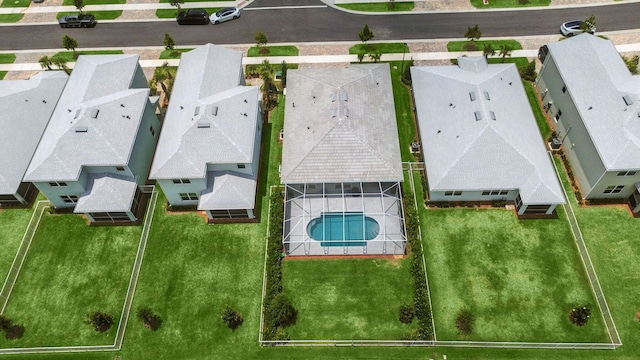 10621 SW Morning Glory Dr, Port Saint Lucie, FL 34987 - aerial view of residential area with a pool