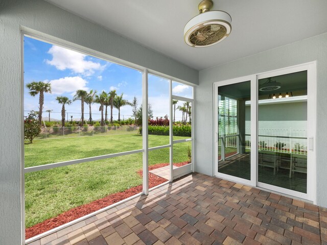 10621 SW Morning Glory Dr, Port Saint Lucie, FL 34987 - view of unfurnished sunroom