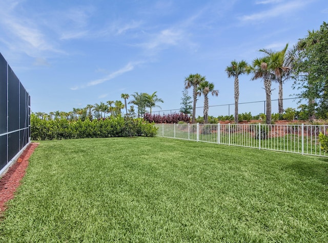 10621 SW Morning Glory Dr, Port Saint Lucie, FL 34987 - view of yard featuring glass enclosure