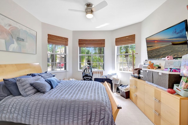7181 Veneto Dr, Boynton Beach, FL 33437 - bedroom with carpet and ceiling fan