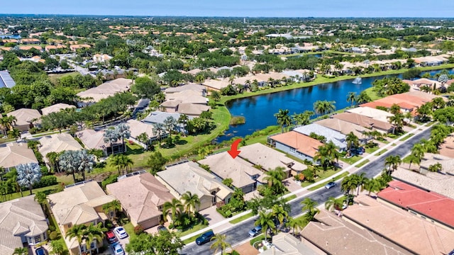 7181 Veneto Dr, Boynton Beach, FL 33437 - aerial perspective of suburban area featuring a nearby body of water