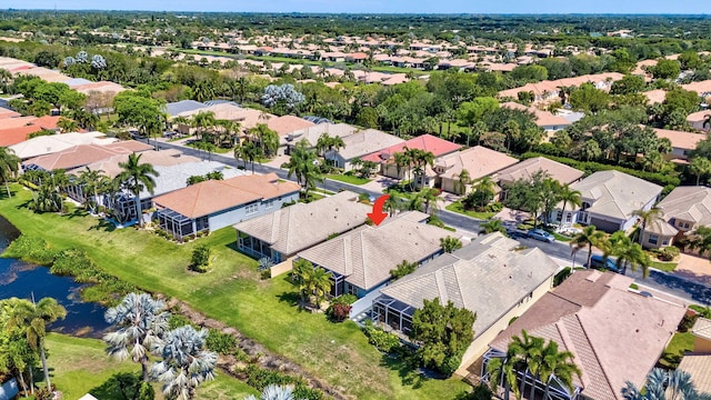 7181 Veneto Dr, Boynton Beach, FL 33437 - aerial perspective of suburban area with a large body of water