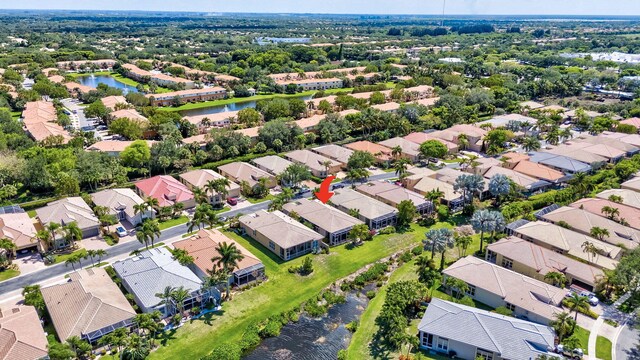 7181 Veneto Dr, Boynton Beach, FL 33437 - aerial view of residential area featuring a large body of water