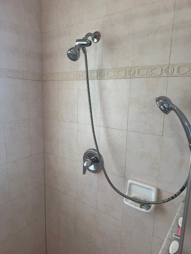 5760 NW Cleburn Dr, Port Saint Lucie, FL 34986 - bathroom view of tiled shower