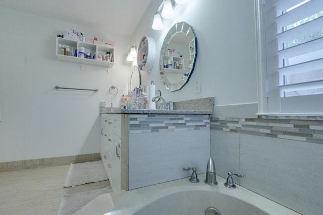 1855 Lotus Ln, Wellington, FL 33414 - full bath with vanity and a jetted tub