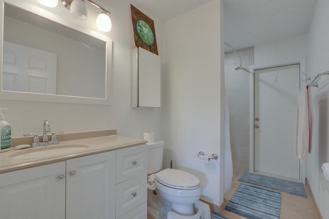 1855 Lotus Ln, Wellington, FL 33414 - bathroom with toilet, a shower with shower curtain, and vanity