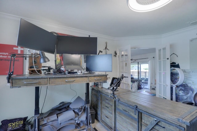 1855 Lotus Ln, Wellington, FL 33414 - home office with crown molding