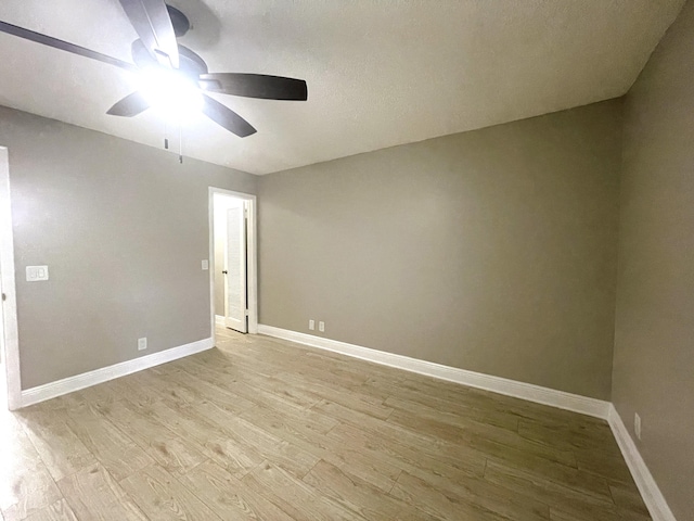 222 Piedmont E, Delray Beach, FL 33484 - unfurnished room with ceiling fan, light wood finished floors, and baseboards