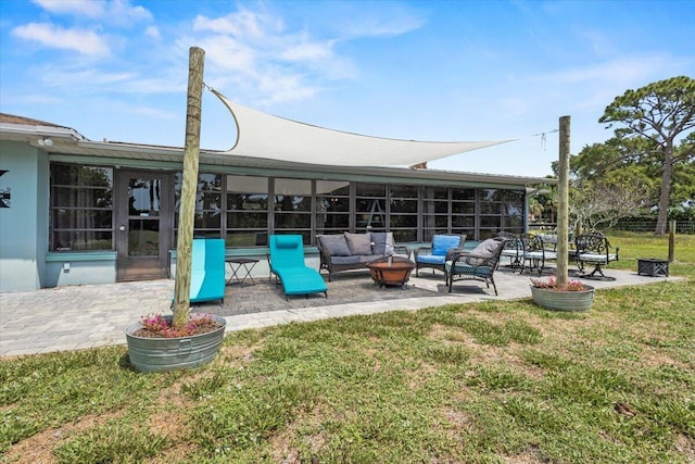 5706 Eagle Dr, Fort Pierce, FL 34950 - view of patio / terrace with outdoor lounge area