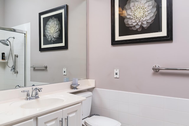 10581 SW Stratton Dr, Port Saint Lucie, FL 34987 - full bath featuring toilet, a tile shower, and vanity