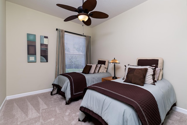 10581 SW Stratton Dr, Port Saint Lucie, FL 34987 - carpeted bedroom featuring baseboards and a ceiling fan