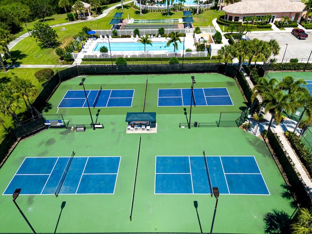 10581 SW Stratton Dr, Port Saint Lucie, FL 34987 - aerial view of a pool area