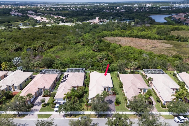10581 SW Stratton Dr, Port Saint Lucie, FL 34987 - aerial view of residential area featuring a large body of water