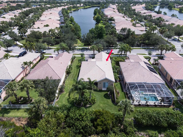 10581 SW Stratton Dr, Port Saint Lucie, FL 34987 - aerial perspective of suburban area with a nearby body of water