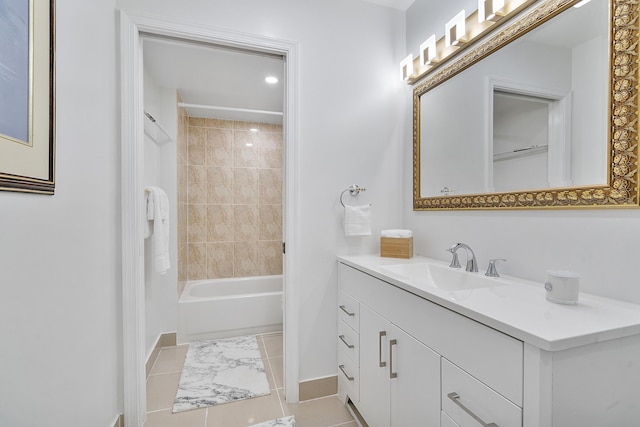 7678 Courtyard Run W, Boca Raton, FL 33433 - full bathroom featuring vanity, baseboards, and tub / shower combination