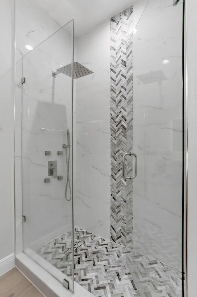 6365 Bella Cir Unit 705, Boynton Beach, FL 33437 - bathroom with a marble finish shower