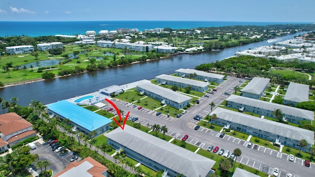 2430 S Federal Hwy Unit 10, Boynton Beach, FL 33435 - drone / aerial view of a nearby body of water and a golf club