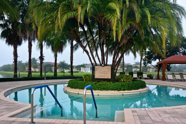 7208 Corning Cir, Boynton Beach, FL 33437 - community pool with a gazebo