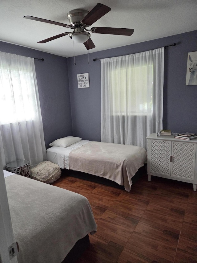 152 NW 14th Ave, Boynton Beach, FL 33435 - bedroom with wood finished floors and ceiling fan