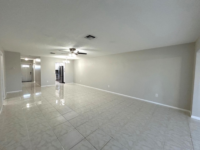 5725 Fernley Dr E Unit 71, West Palm Beach, FL 33415 - spare room featuring a ceiling fan and baseboards