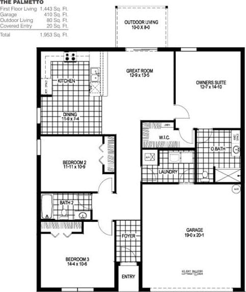 1113 NW 7th Ave, Okeechobee, FL 34972 - floor plan / room layout