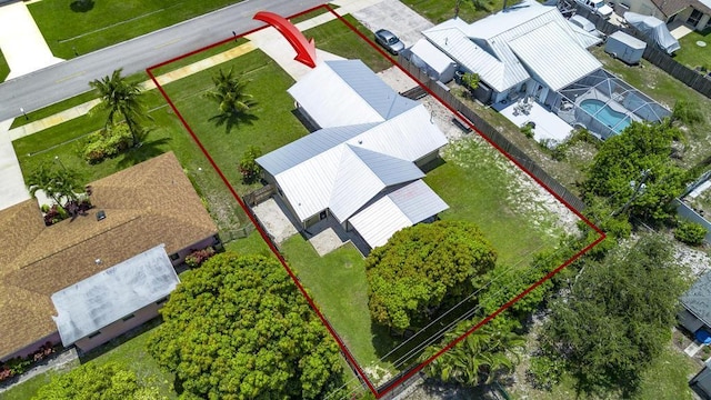 2569 SE Grand Dr, Port Saint Lucie, FL 34952 - aerial overview of property's location with property parcel outlined