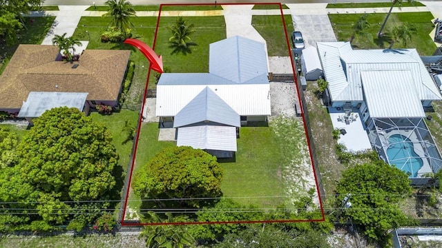 2569 SE Grand Dr, Port Saint Lucie, FL 34952 - aerial view of property's location featuring property parcel outlined