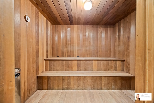 137 Golden Isles Dr Unit 804, Hallandale Beach, FL 33009 - relaxing sauna / steam room featuring wooden ceiling and wooden walls