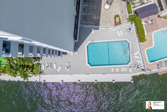 137 Golden Isles Dr Unit 804, Hallandale Beach, FL 33009 - aerial view of a pool