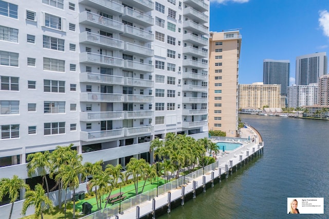 137 Golden Isles Dr Unit 804, Hallandale Beach, FL 33009 - view of apartment building / complex featuring a water view