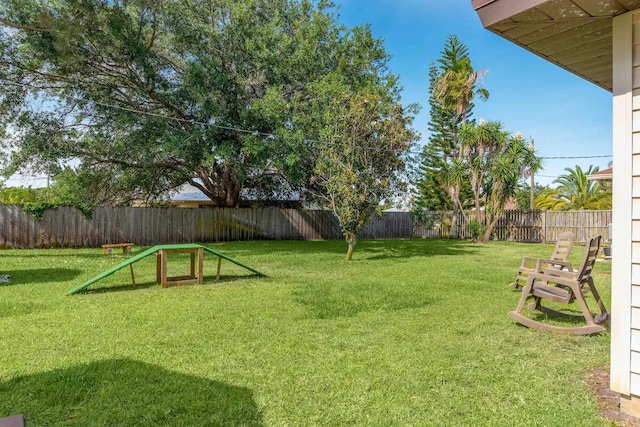 2550 SE Calais St, Port Saint Lucie, FL 34952 - view of yard featuring a dog friendly area