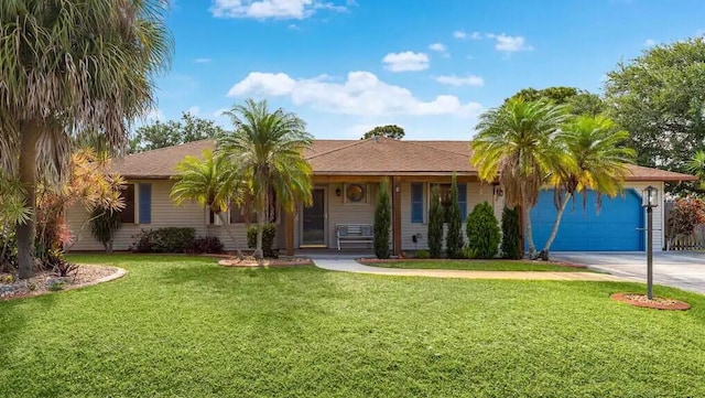 2550 SE Calais St, Port Saint Lucie, FL 34952 - single story home featuring an attached garage, driveway, and a front lawn