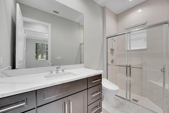 10523 Vignon Ct, Wellington, FL 33449 - full bath featuring vanity, toilet, and a stall shower