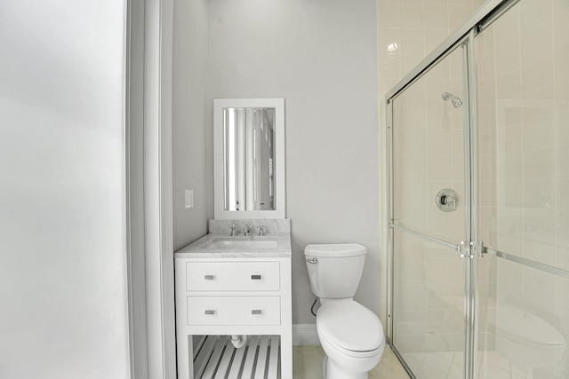 10523 Vignon Ct, Wellington, FL 33449 - bathroom with toilet, a stall shower, and vanity