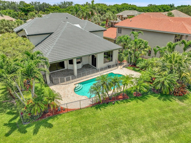 10523 Vignon Ct, Wellington, FL 33449 - view of swimming pool featuring a patio area