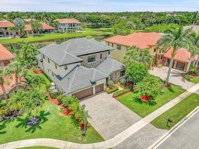 10523 Vignon Ct, Wellington, FL 33449 - aerial perspective of suburban area featuring a large body of water
