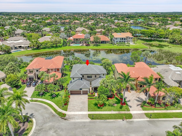 10523 Vignon Ct, Wellington, FL 33449 - aerial perspective of suburban area featuring a nearby body of water