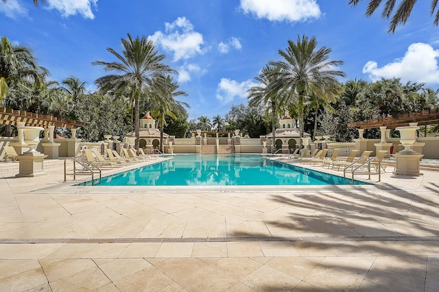 10523 Vignon Ct, Wellington, FL 33449 - community pool with a patio area